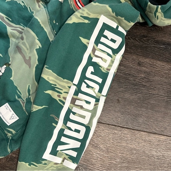 Air Jordan youth large camo spell out hoodie sweatshirt FLAWED - Picture 5 of 8